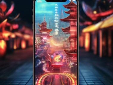 国潮科技融合壁纸手机